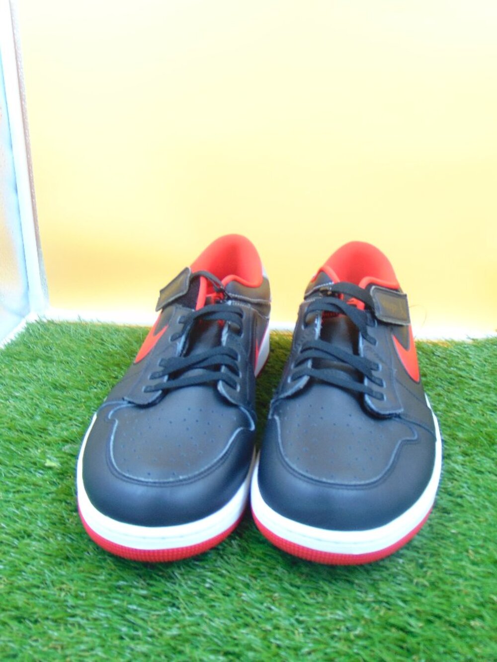 Nike Air Jordan 1 Low EasyOn Black Red Mens Size 18 Rare New No Box Sneakers